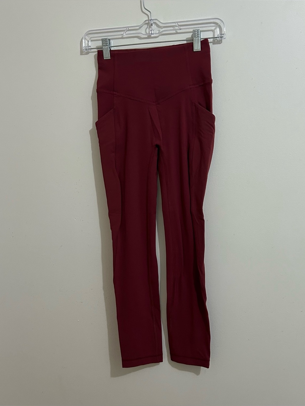 Lululemon Align High Rise Leggings Womens Size 2 Burgundy Yoga Stretch Pants